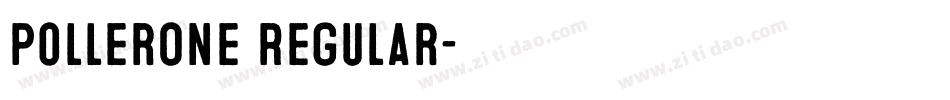PollerOne Regular字体转换